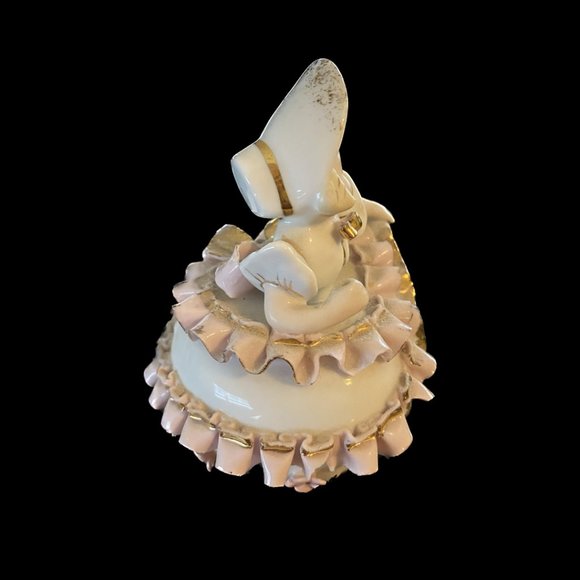 Vintage Lefton Girl with Pink Bloomers Figurine Signed by George Lefton - Picture 3 of 9